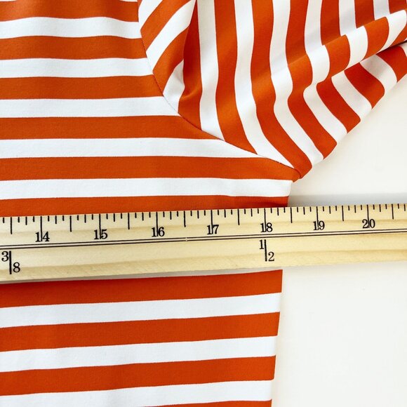 J. McLaughlin Catalina Cloth Striped Nautical Rope Print Long Sleeve Top MEDIUM - Picture 5 of 6